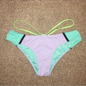 Sold! VS color block sexy bikini bottoms